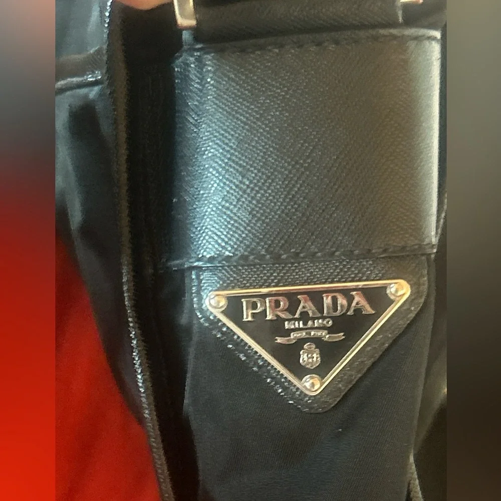 Prada Black Nylon Crossbody Messenger Bag